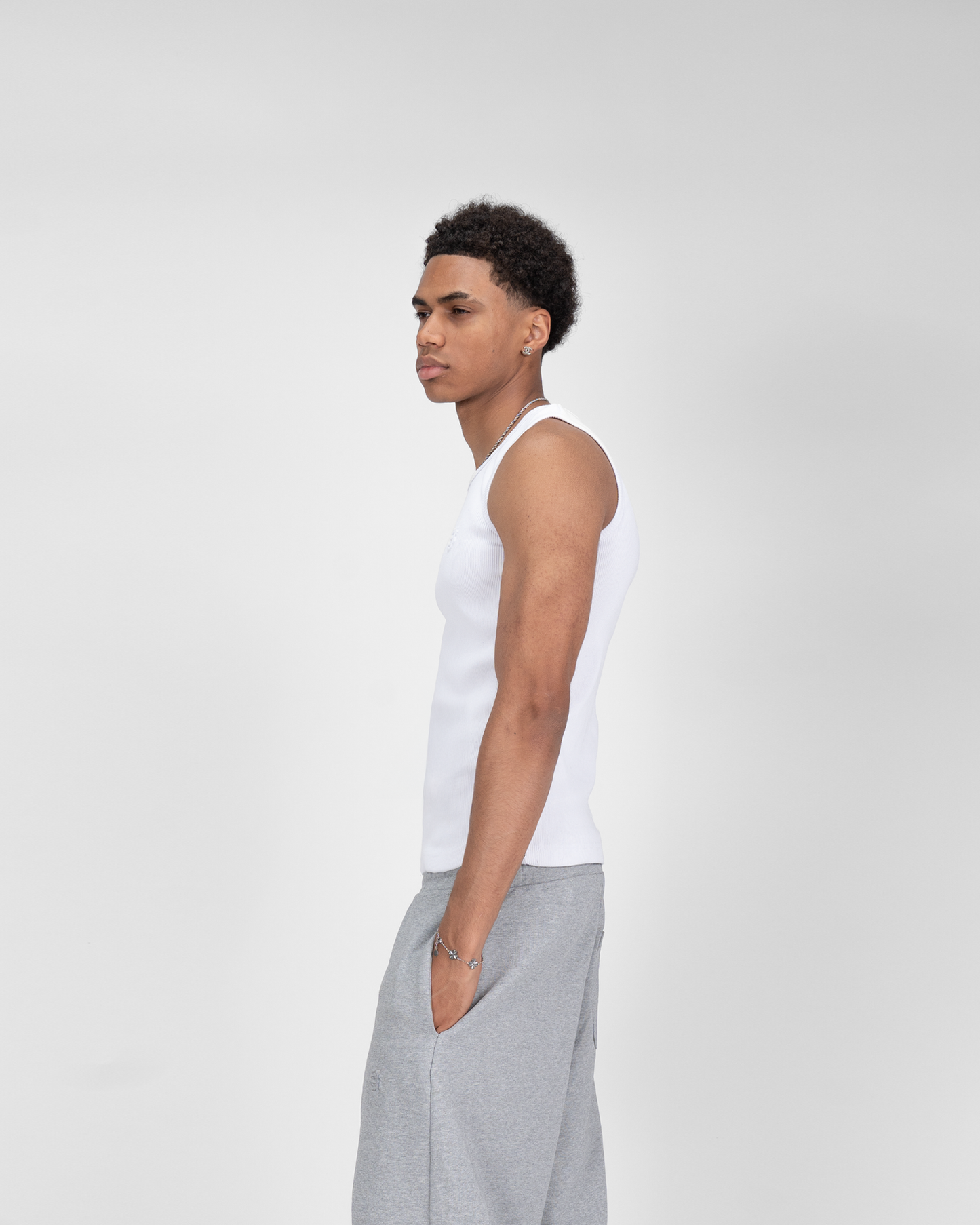 SU HEAVY RIB TANK TOP - BLACK