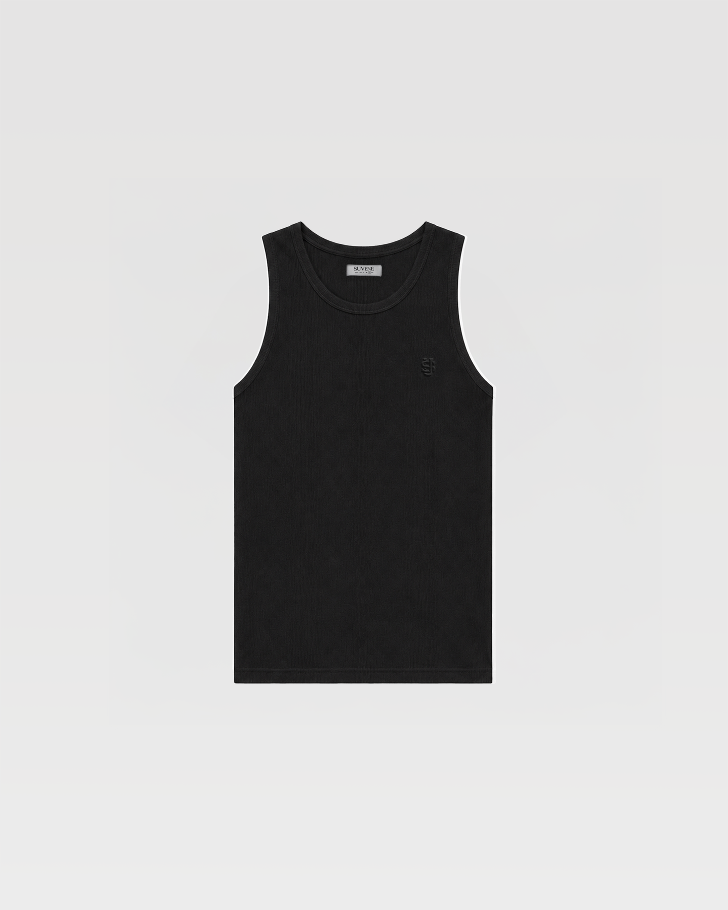 SU HEAVY RIB TANK TOP - BLACK