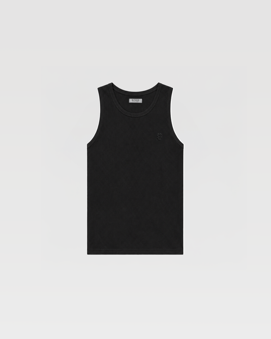 SU HEAVY RIB TANK TOP - BLACK