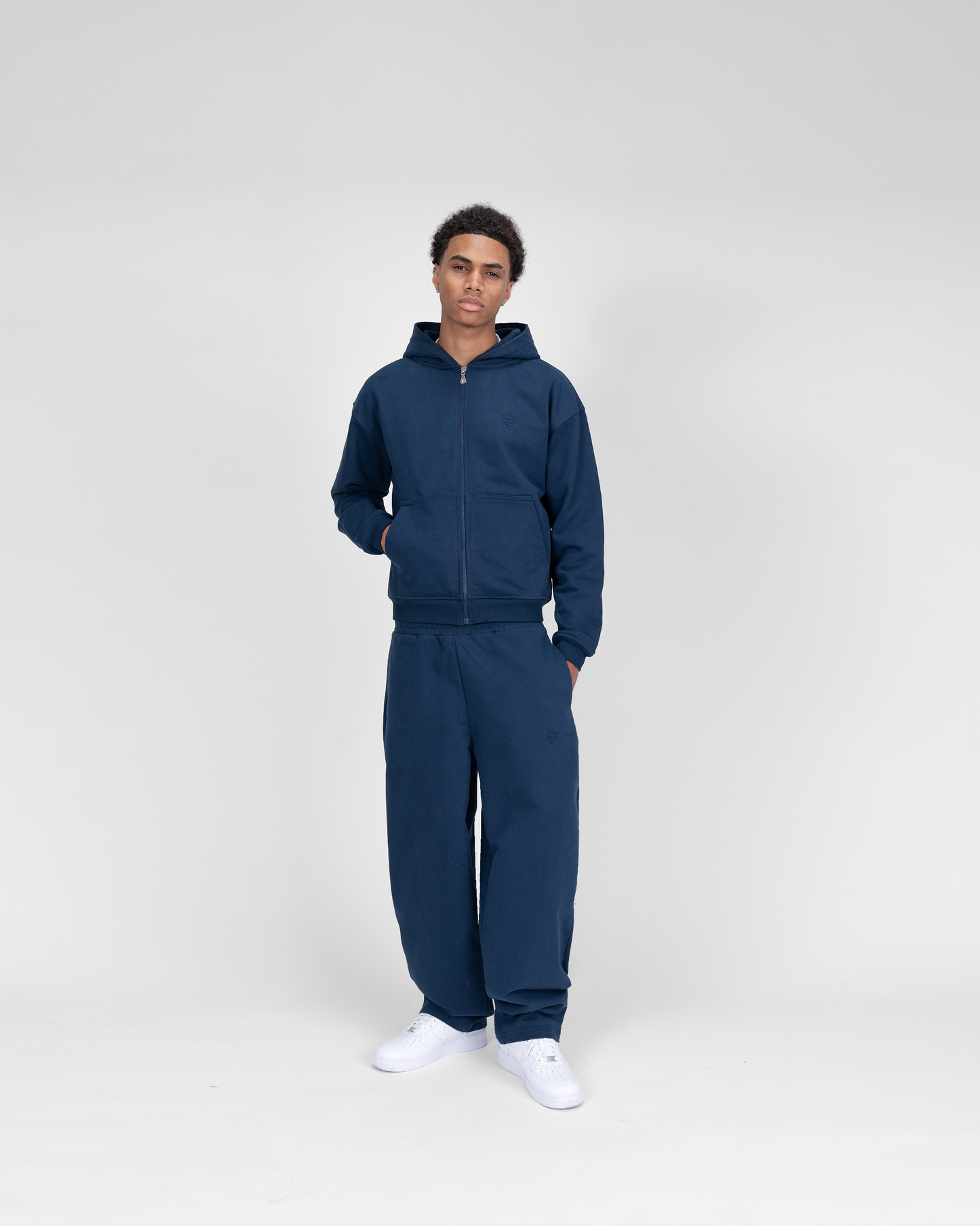SU ZIP JOGGER - NAVY BLUE