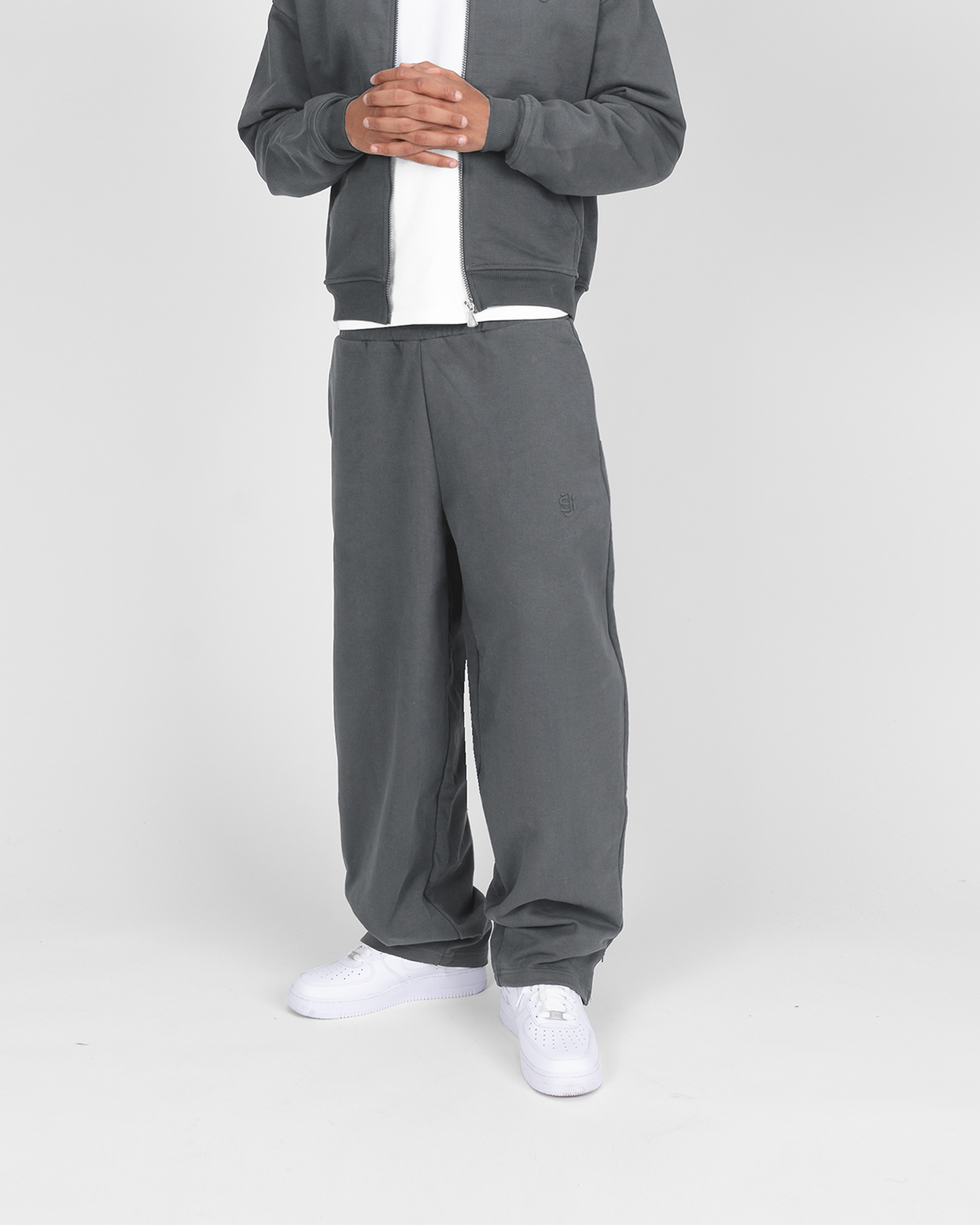 SU ZIP JOGGER - ANTHRAZIT