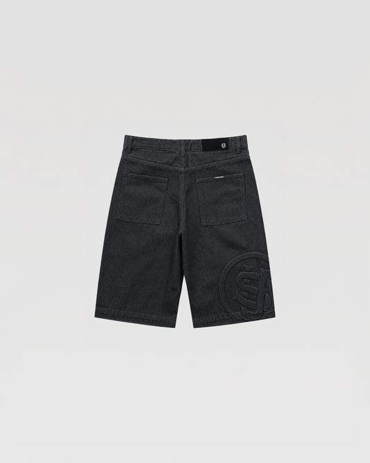 SU26 DENIM SHORTS - BLACK